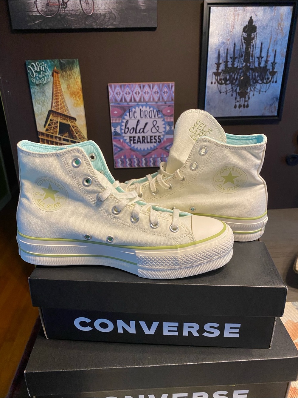 NWT Converse Self Care High Top Platform Sneakers